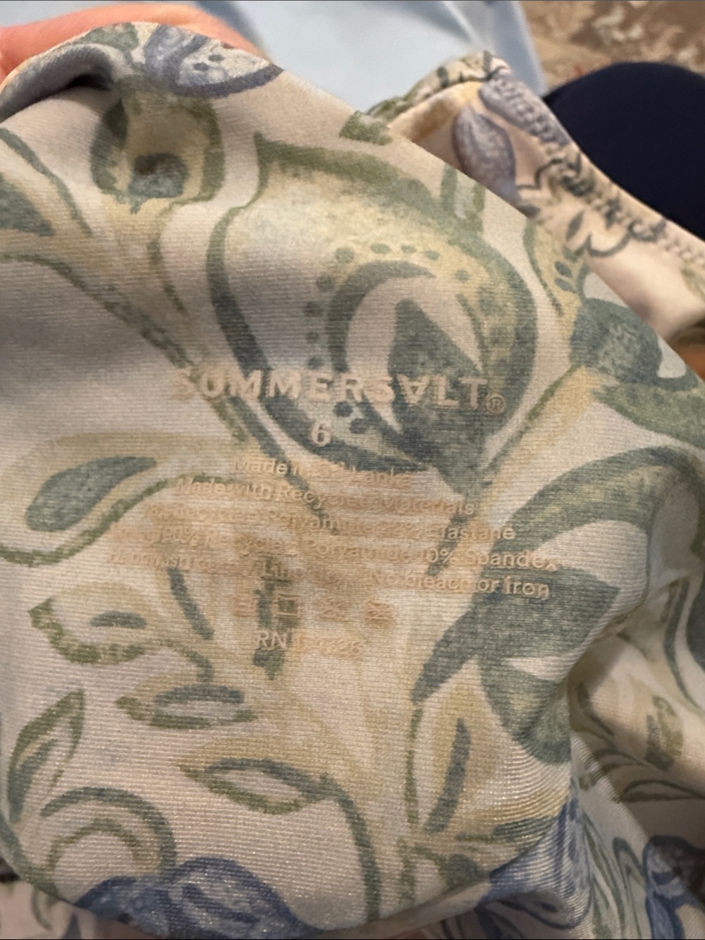 Summersalt One Piece Floral Sidestroke Summer Edition Swimsuit - Picture 3 of 3